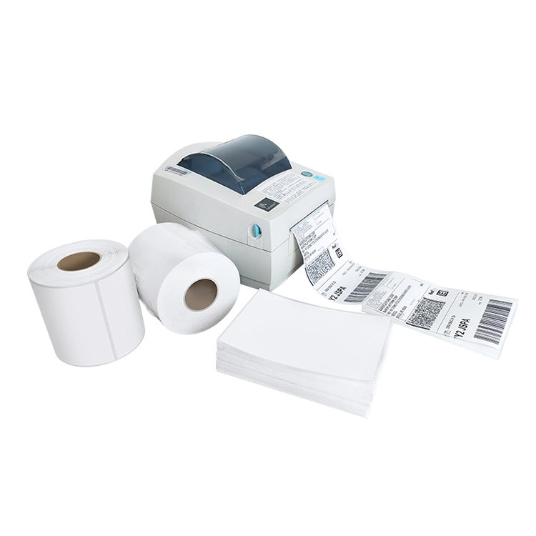 Thermal Label Sticker Self Adhesive Semi-Glossy Paper Label Jumbo Roll Label Printing